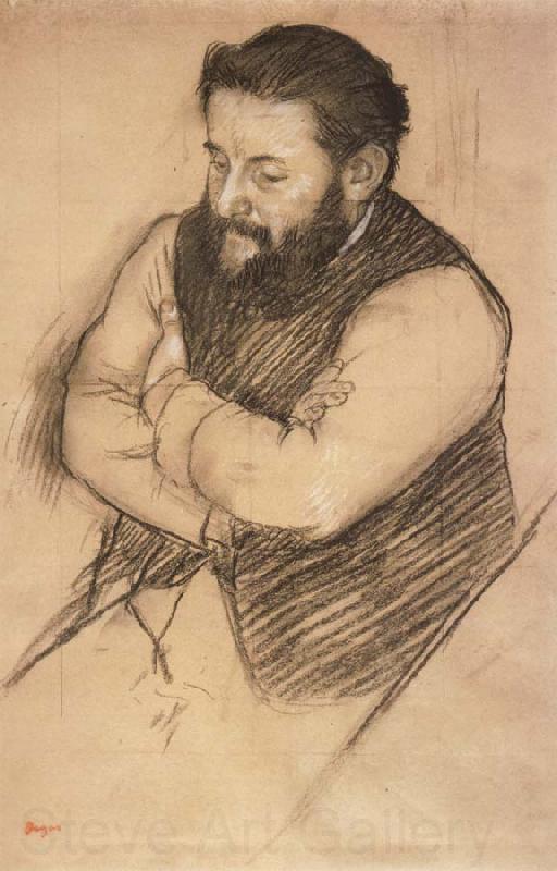 Edgar Degas Studo for Diego Martelli